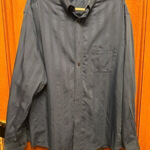 Roundtree‎ & Yorke Blue Casual Button Down Shirt
